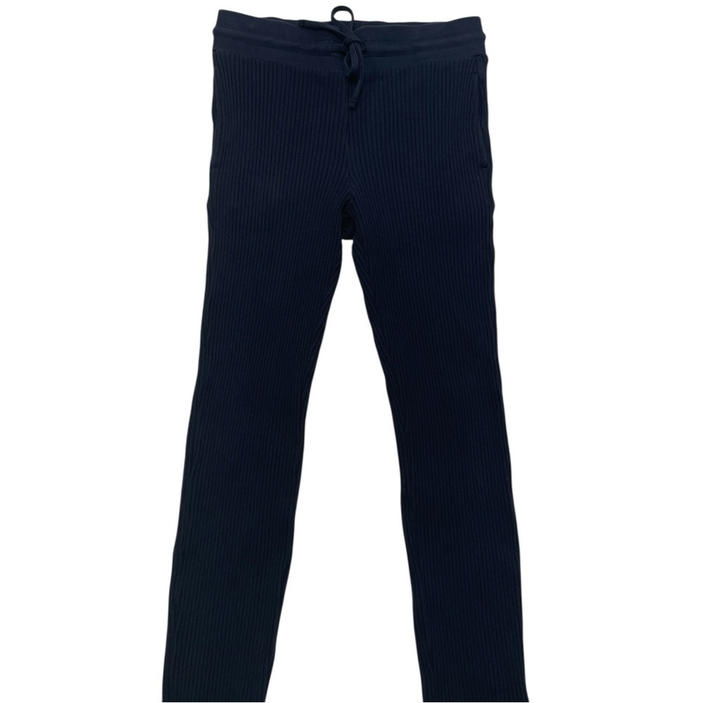 THE RANGE Jogger Pants Black Ribbed Drawstring Size Large - Picture 7 of 13